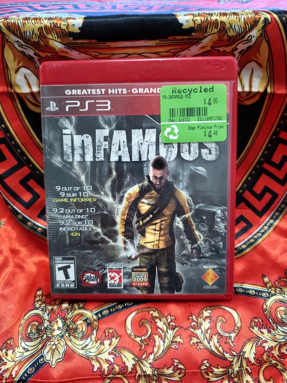 Sony PS3 inFAMOUS Greatest Hits - Yellow Jacket Edition